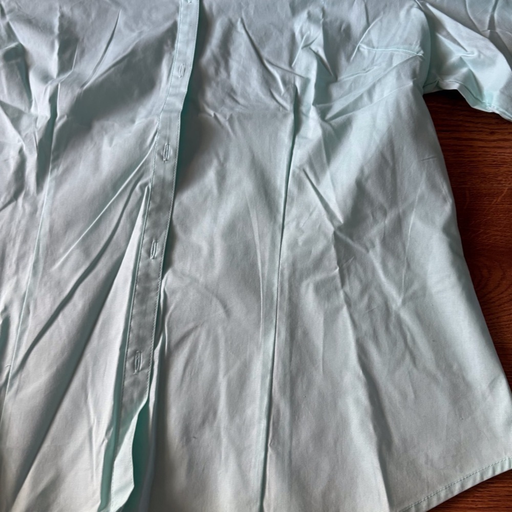 Chadwick’s mint stretch cotton button up shirt in size 14 - Picture 2 of 10